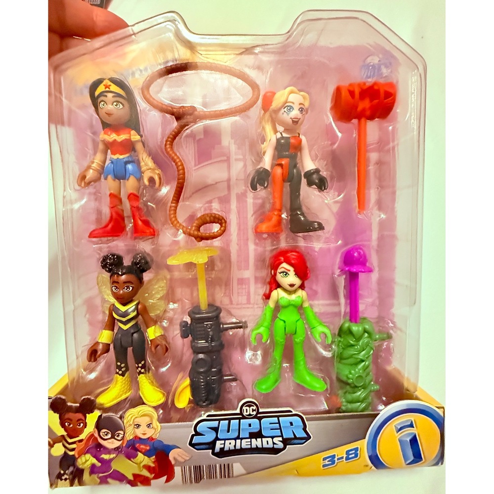 Imaginext DC Super Friends Rivals Pack Kids OS NEW Wonder Woman Harley Quinn